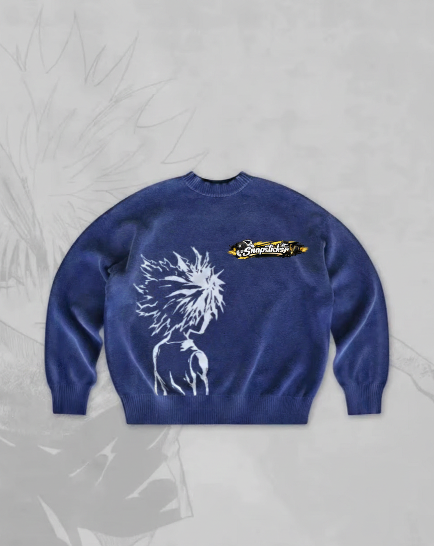 Intarsia Knit Oversized Sweater