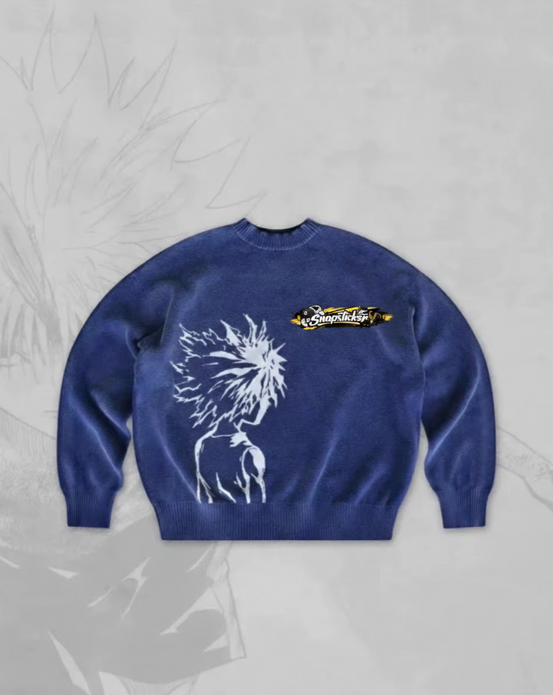 Intarsia Knit Oversized Sweater